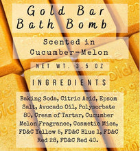 Load image into Gallery viewer, Gold Brick Bath Bomb