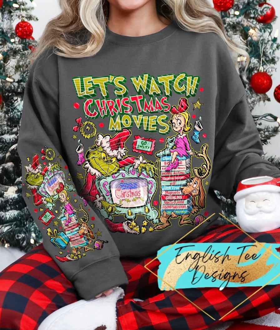 Let's Watch Christmas Movies Long Sleeve