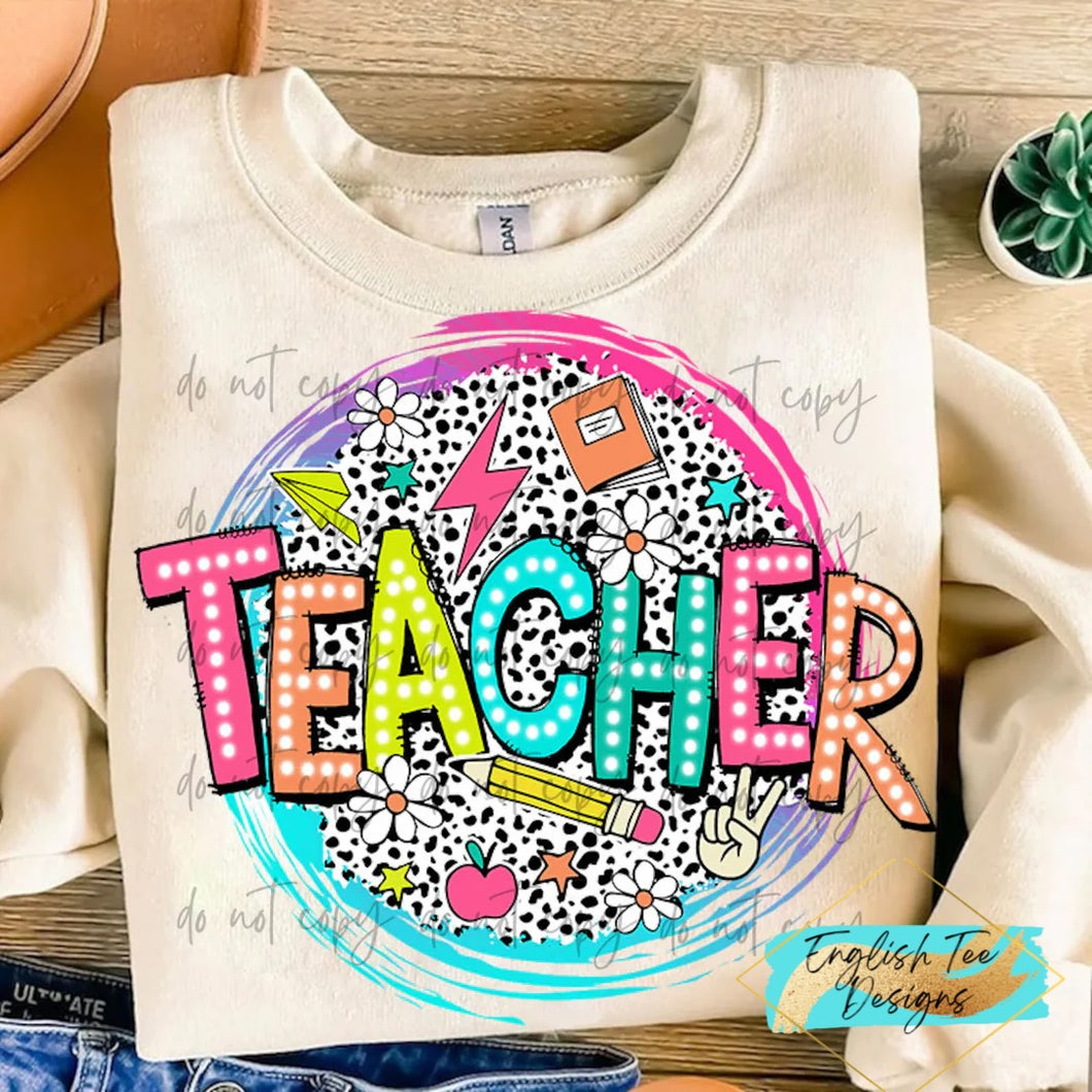 Teacher Polka Dot
