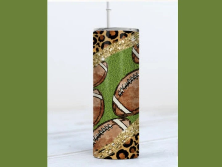 Leopard Football Tumbler