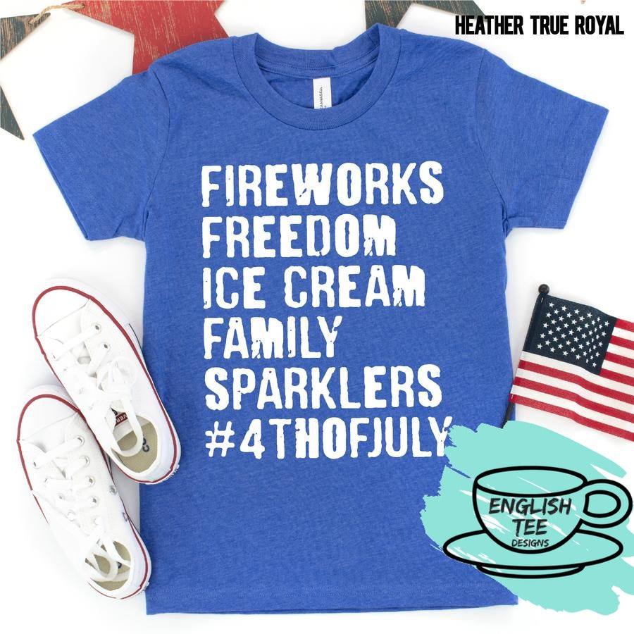 Fireworks, Freedom, Ice Cream