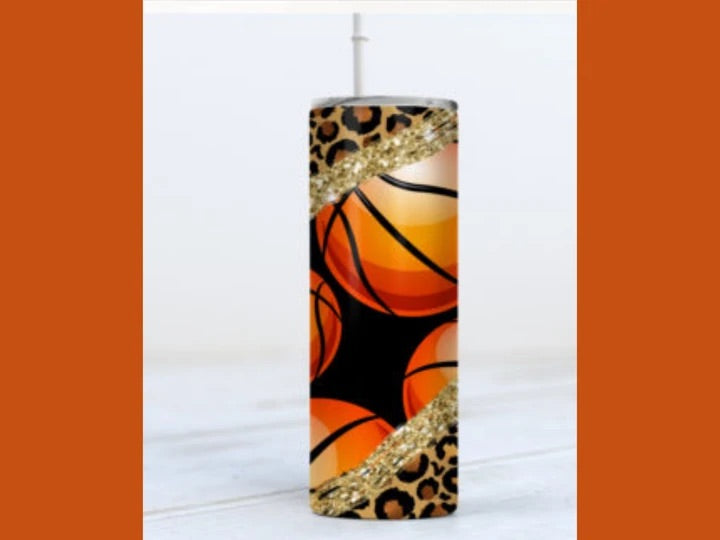 Leopard Basketball Tumbler