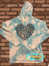 Load image into Gallery viewer, Dyed Leopard Heart Sweat Suit
